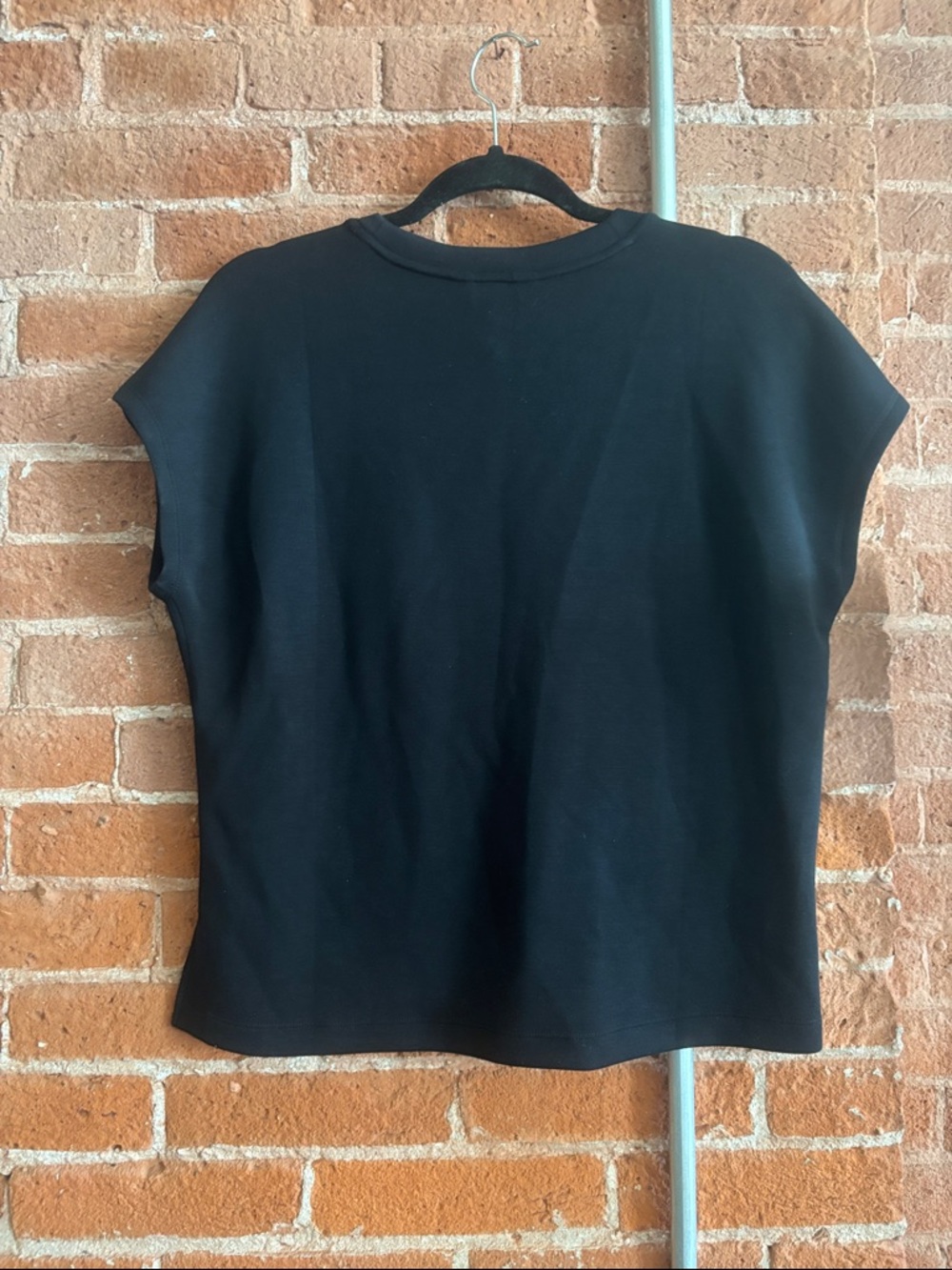 Spanx AirEssentials Cap Sleeve Tee in Black - Picture 3 of 8